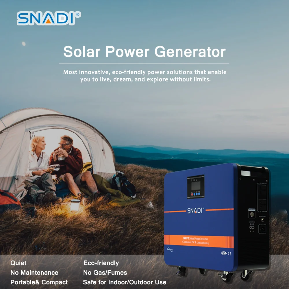2000W portable Solar power station home use Emergency Power Supply kit Solar energy system outdoor system