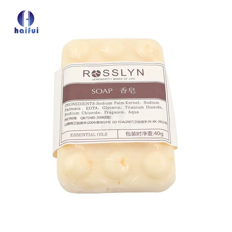 Transparent flow pack hotel bath soaps hand soap basic cleaning body bath soap in hotel amenities