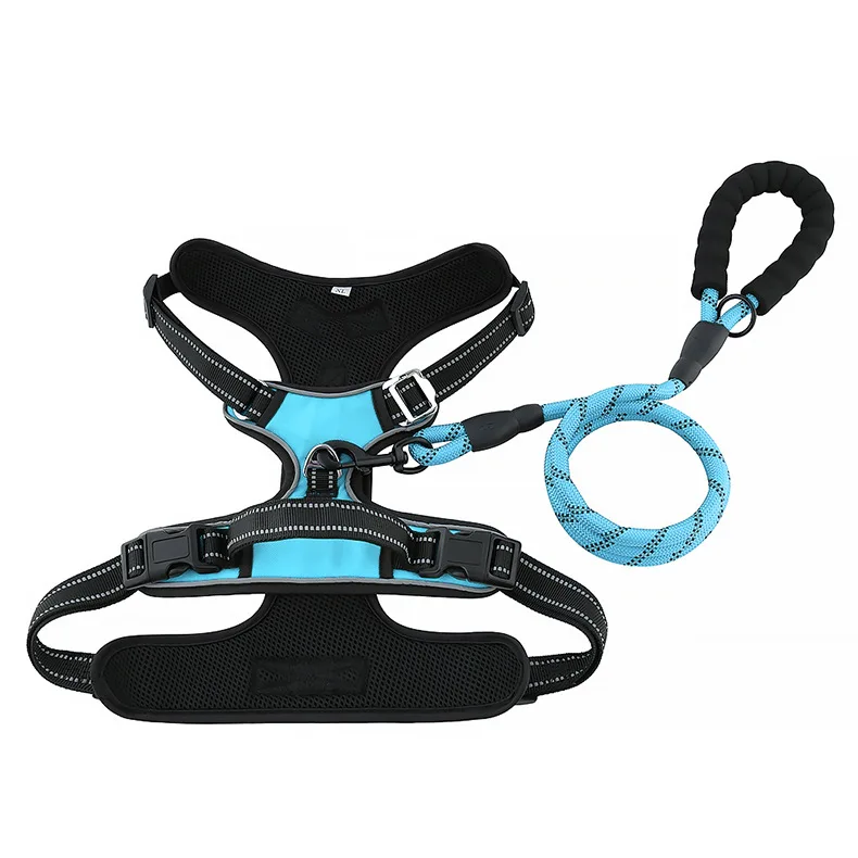 Manufacturer wholesale  Handle Pet Harness Vest Type Large Dog Harness Explosion-Proof Red Reflective Dog Pet Harness