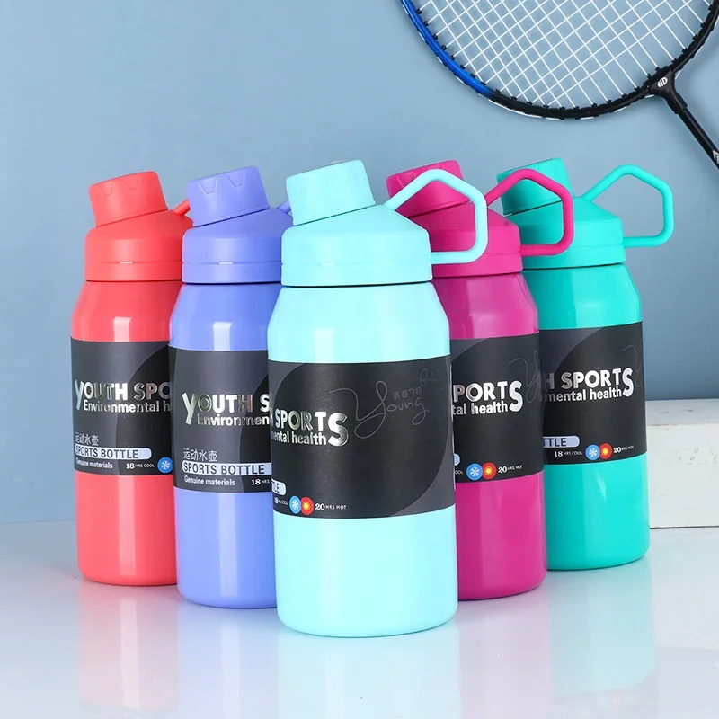 650ml 1000ml  Double Wall Stainles Steel Water Bottle Thermos Bottle Keep Hot and Cold Insulated Vacuum Flask
