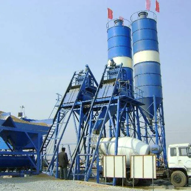 HZS75 Cement and Aggregate Mixing equipment concrete batching plant price