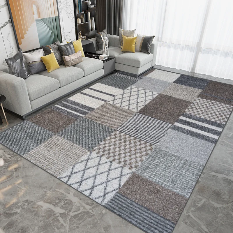 Modern 3d floor Nordic large area geometric rug living room carpet custom design printed luxury large rug carpet