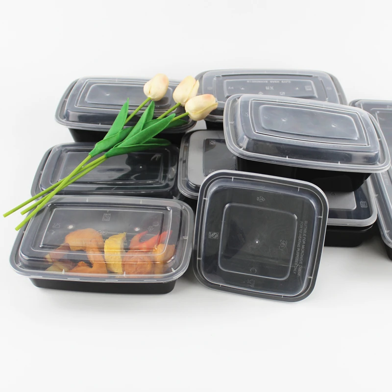 Экологически чистый контейнер для еды с 3 отсеками, одноразовый контейнер для еды с выносом, контейнер для фаст-фуда для офисных работников