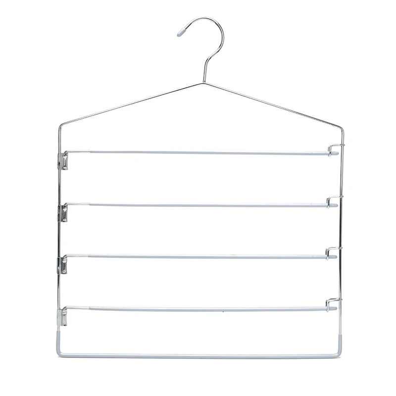 Non-Slip Swing Arm Hanger Space Saving Pants Hangers Multifunctional Metal Hanger for Slacks Jeans