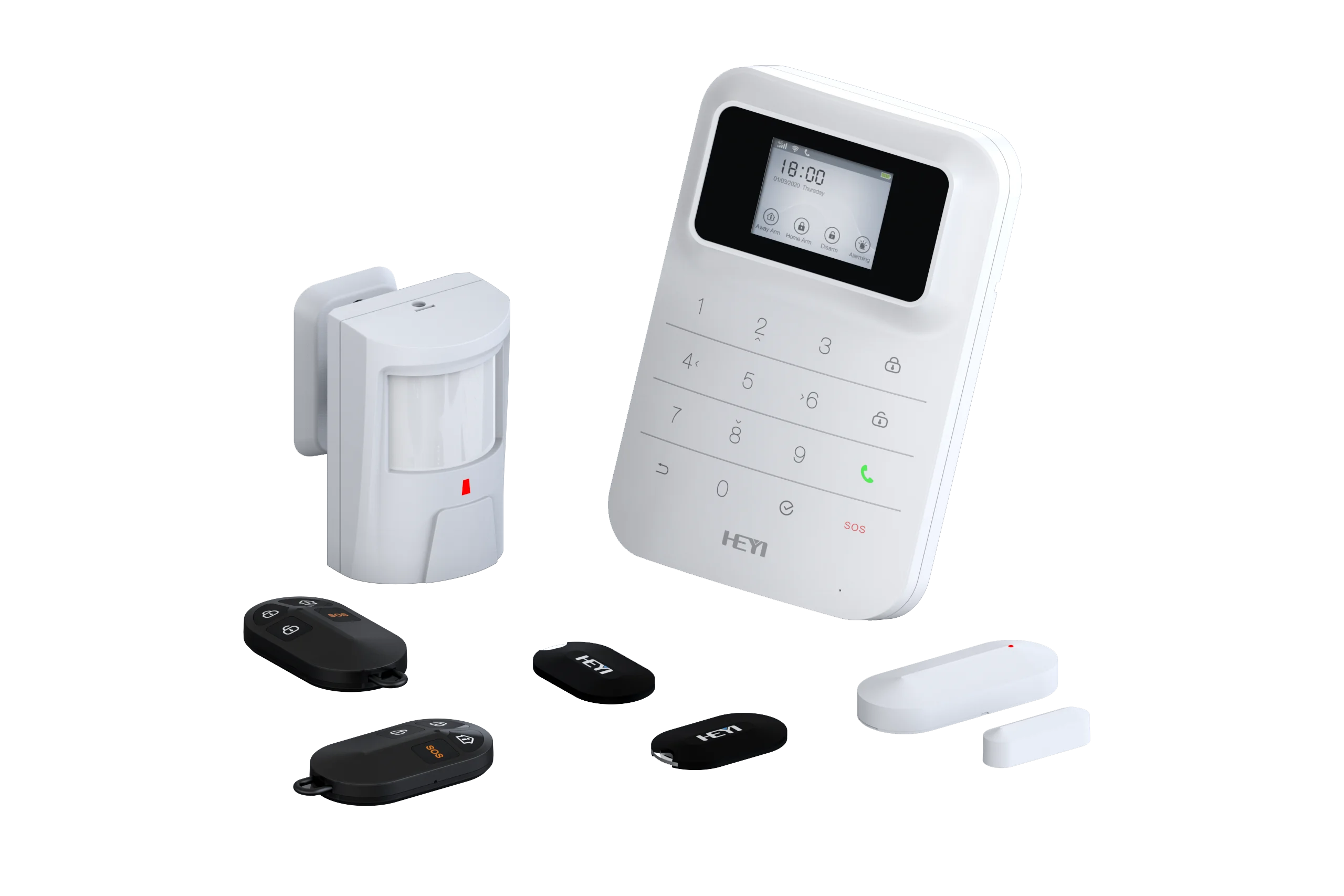 WHOLESALE NEW 2g/4g GSM+WIFI Alarm System Compatible With Alexa And Google Home