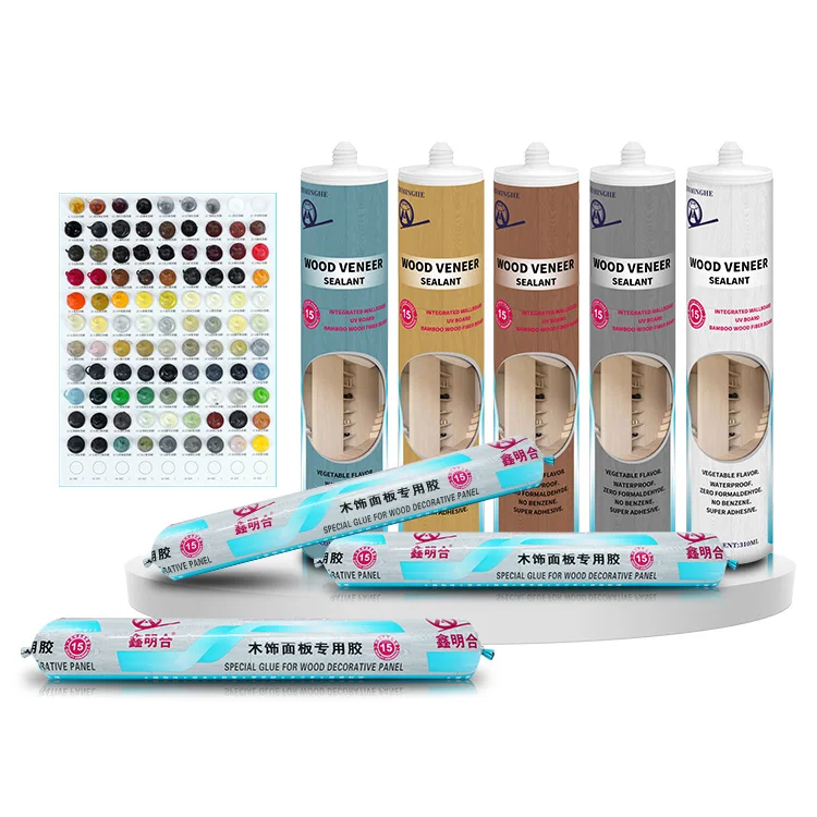 uv resistant structural ms polymer/hybride transparent silicone waterproof wood veneer sealants