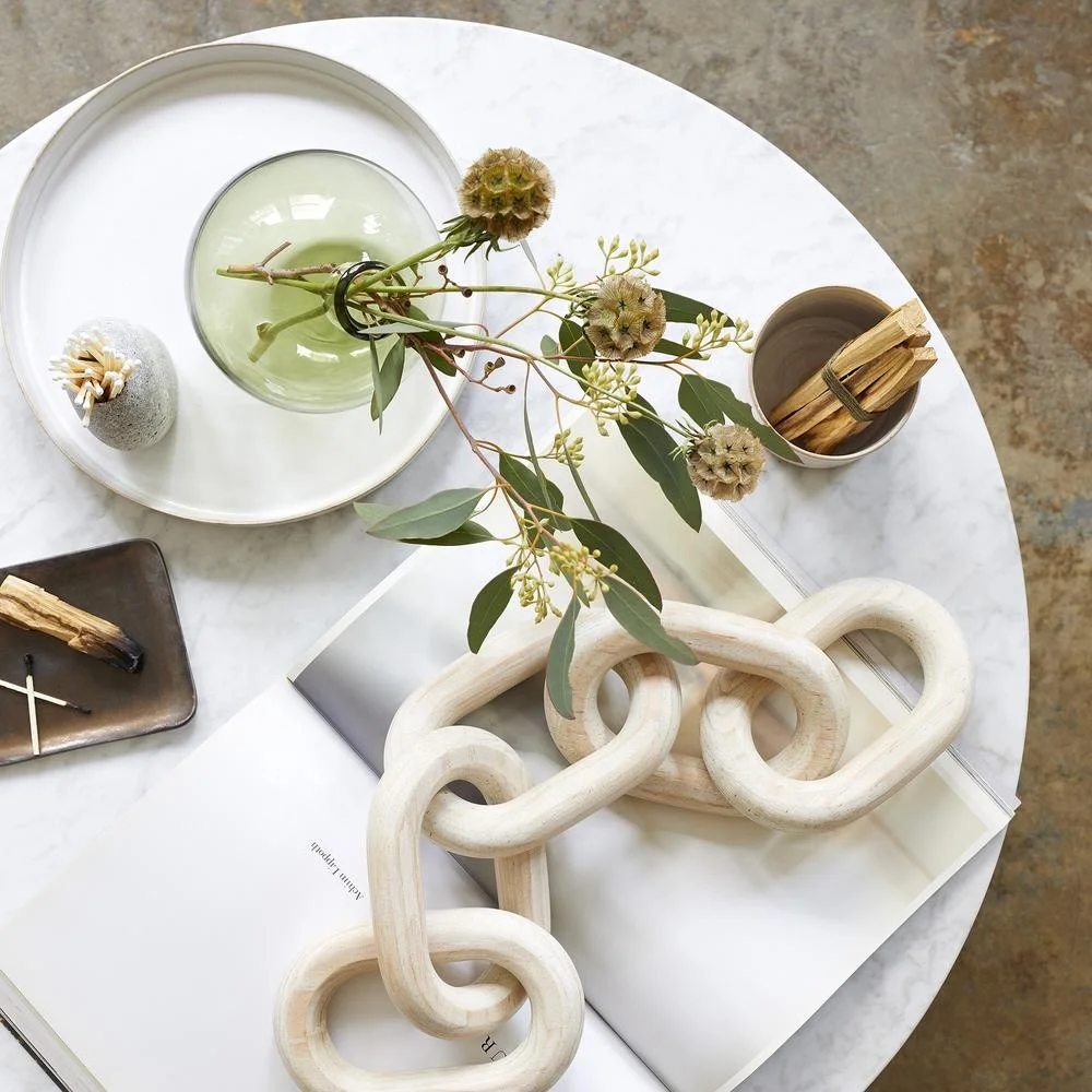 Деревянные Звенья из натуральной цепи ручной работы, разноцветные Звенья из 5 овальных звеньев, деревянные звенья, Декор для дома, 100%