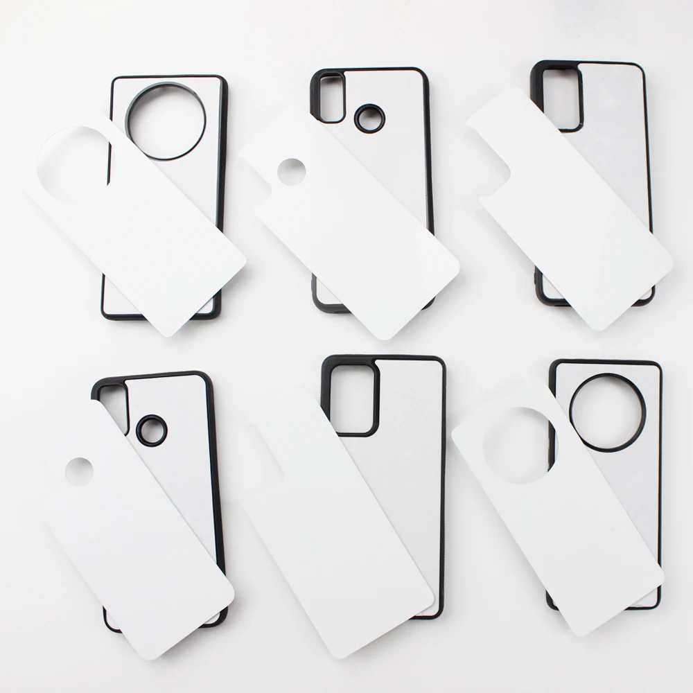 For Huawei Model DIY Blank Sublimation 2D Soft Rubber Phone Housing