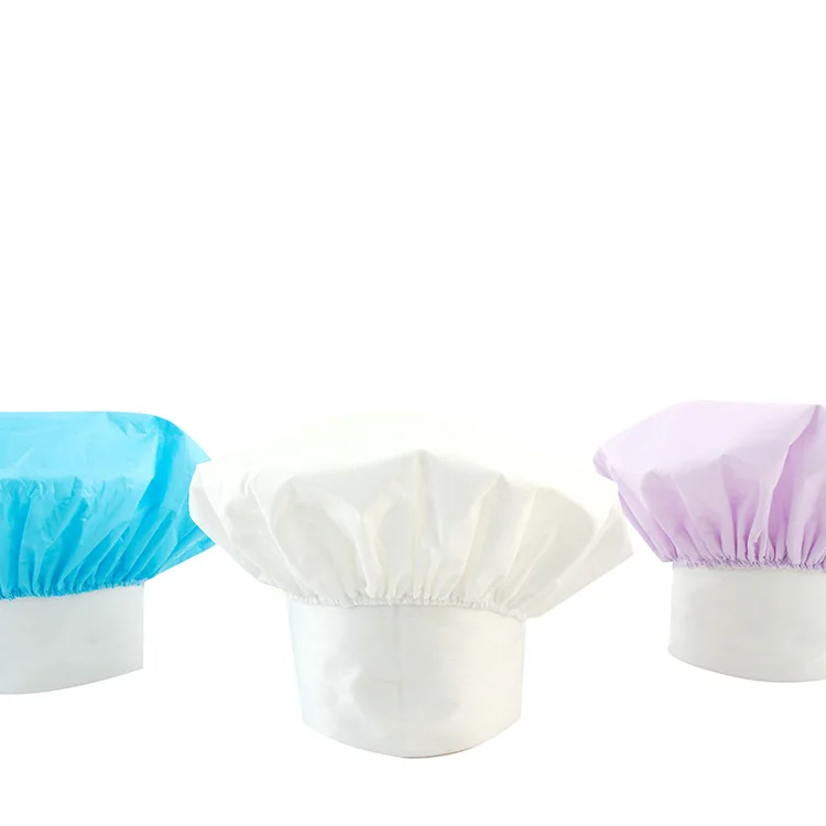 50gsm Nonwoven spunlace disposable shower hat  OEM brand hotel beauty salon