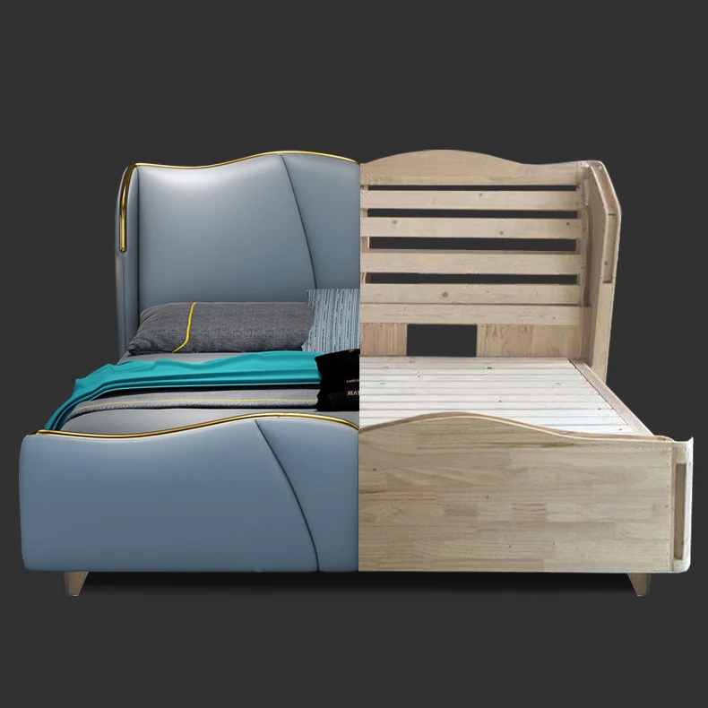 
Hilton 5 star luxury modern hotel leather beds furniture sets 