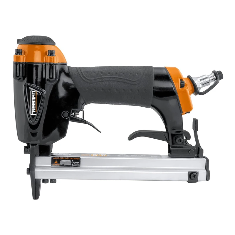 Freeman 7116 Pneumatic Upholstery Staple Gun 22 Gauge Fine Wire Air Stapler for Wood Picture Frame