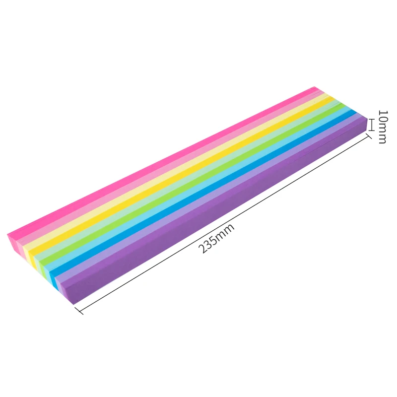 Deli 74834 stars origami students children handmade DIY origami rainbow color wishing star note 120pcs per carton set