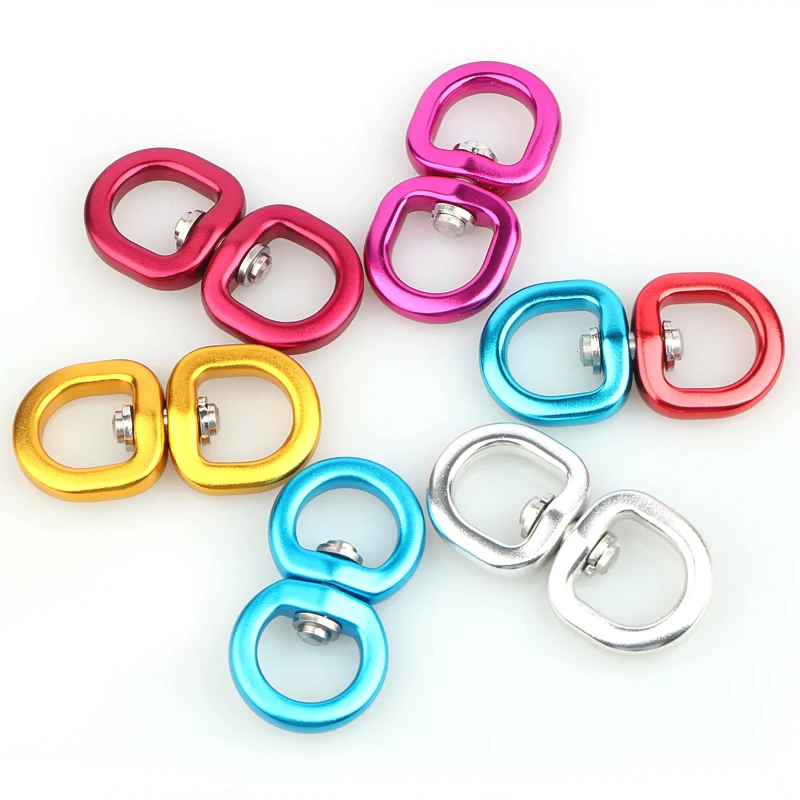 Aviation Aluminium Swivel Eye Carabiner Wholesale Double Eye Swivel Rings