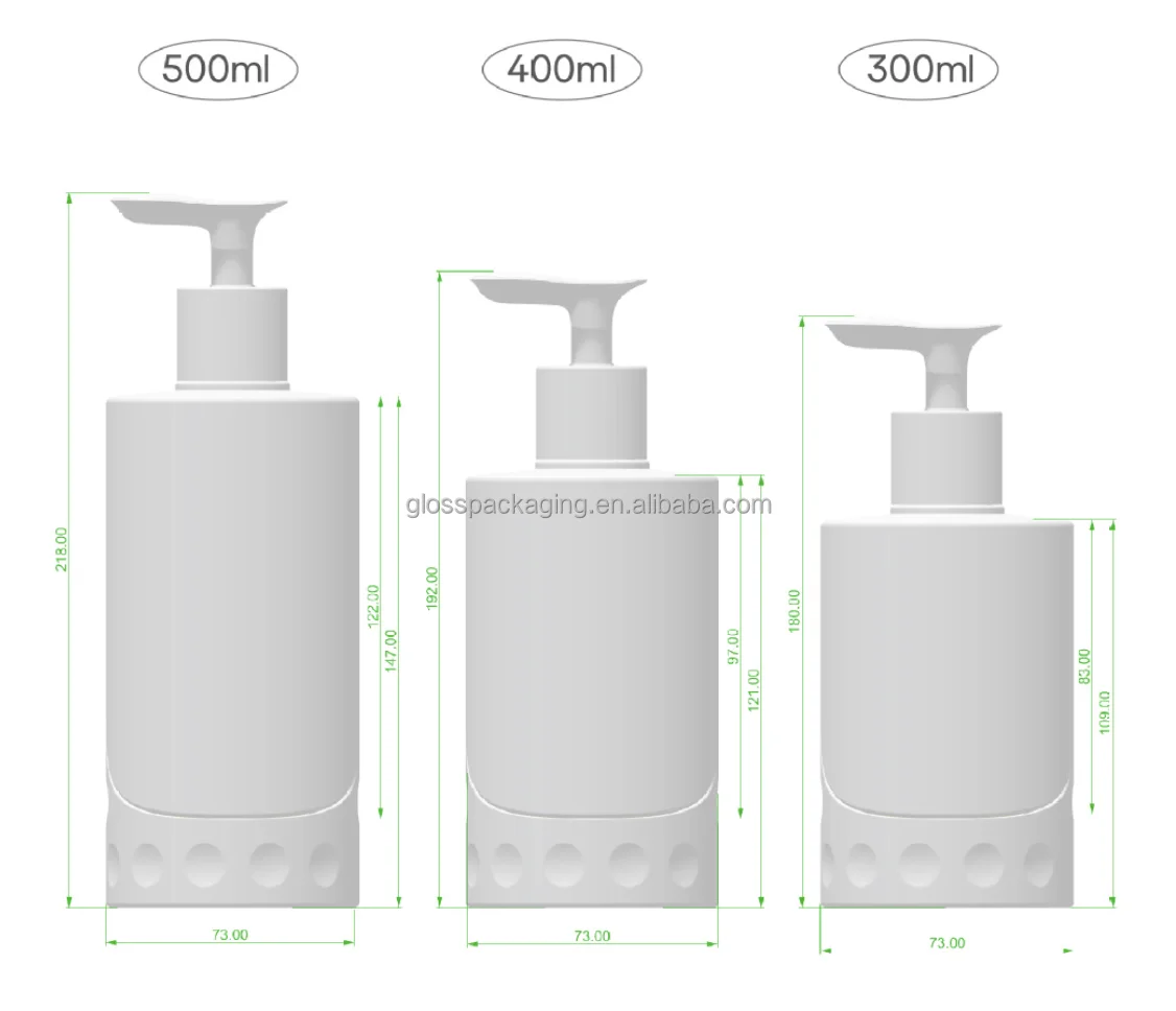 NEW Arrival PET 400ml shampoo bottle 500ml plastic shampoo bottle for hair conditioner 300ml