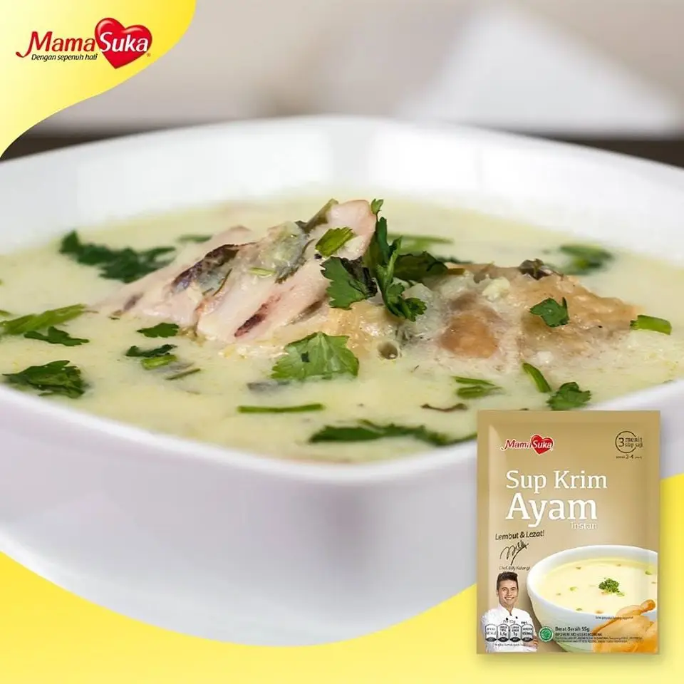 
Instant cream soup powder Corn, Chicken, Mushroom 