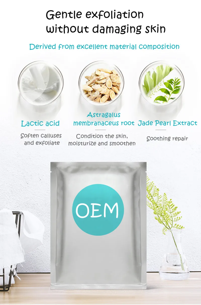 Wholesale Oem Silky Foot Exfoliating Callus Scrub Remove Dead Skin Foot Feel Mask,Foot Peeling