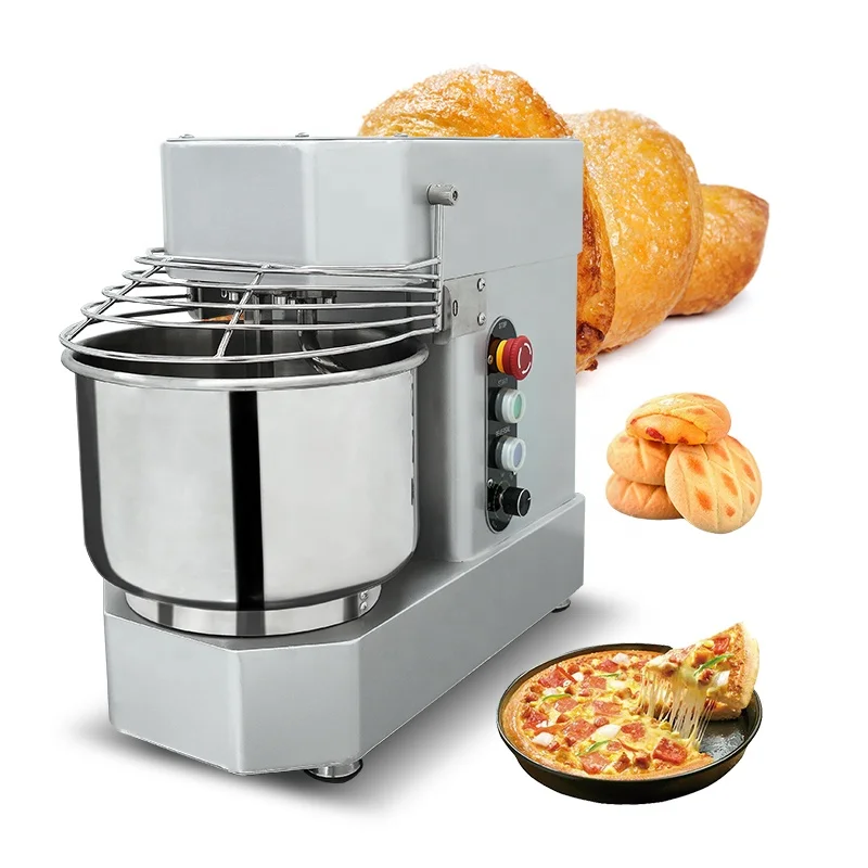 Promotional 3kg/4kg Kneader Pizza Dough Baking Flour Mixer Tabletop Bread Spiral Mixer