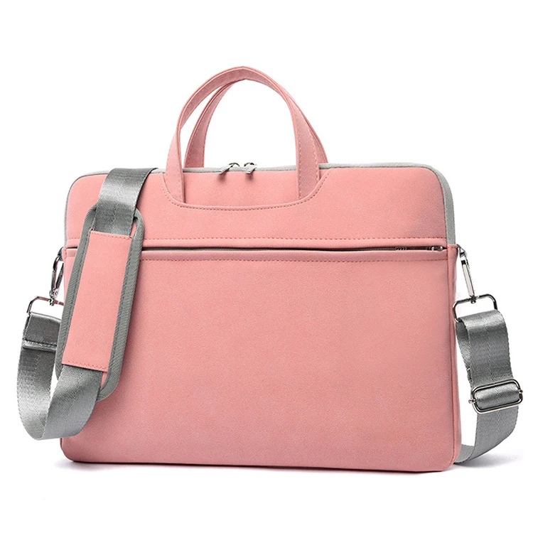 One Shoulder Plush Shockproof One Shoulder Notebook Laptop Waterproof Cute Laptop Bags For Computers