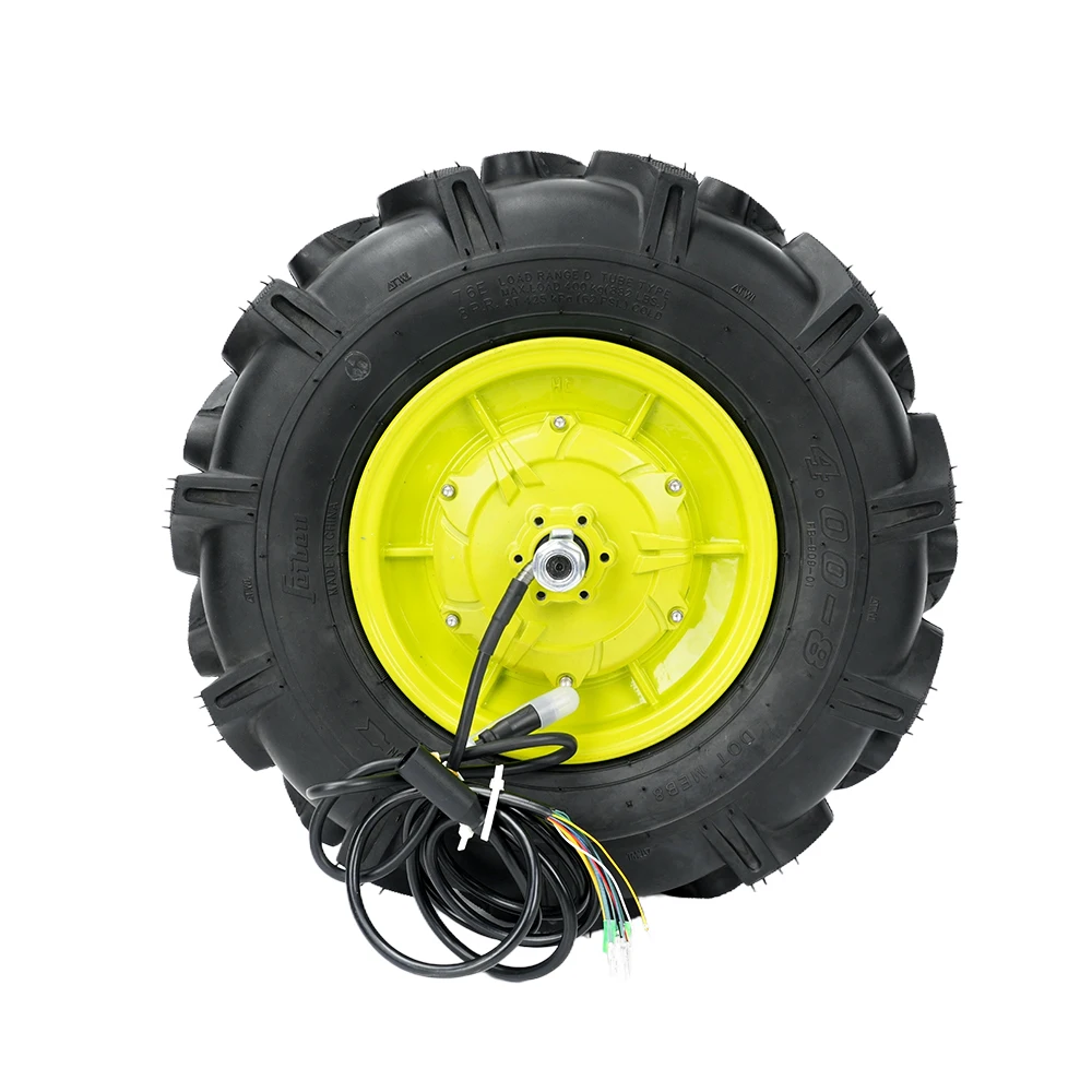 48v 110N.M  high torque low speed 16 inch 4.00-8 tractor tire electric wheelbarrow hub motor