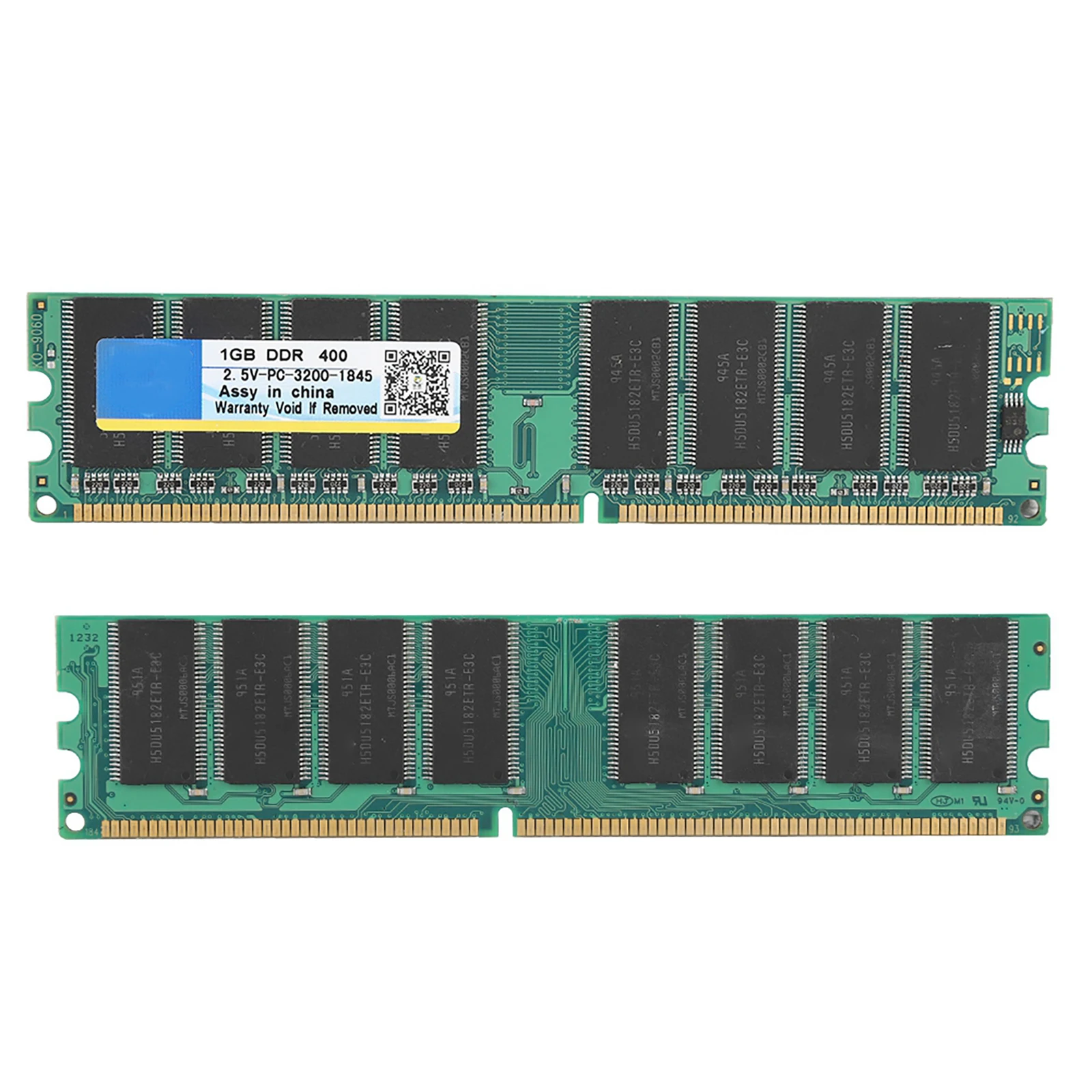 
Memory Stick 1G 400MHZ High Speed Anti-corrosion 184 Pin Memory Bank Ram Fully Compatible for Intel for AMD for PC-3200 Desktop 