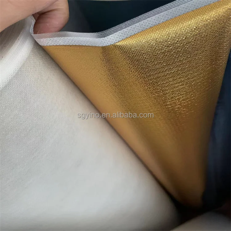 100% PP embossed nonwoven custom fabric aluminum foil rolls printed with pe film pp laminated laser for shopping carry bag