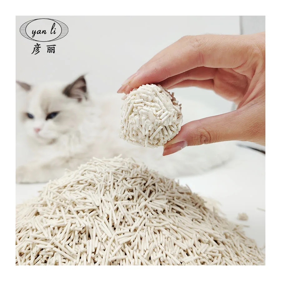 Factory Wholesale Bulk Cat Litter Strong Clumping Pure Natural Tofu Kitty Sand Bentonite Cat Litter