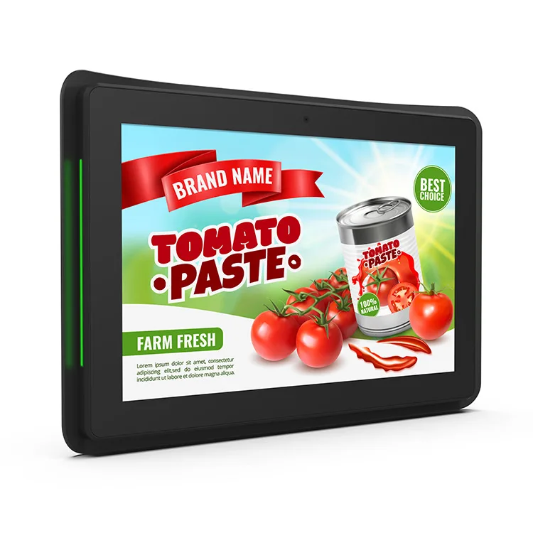 OEM Wall mounted 10.1 inch LCD touch screen POE power RK3288 LED Light Bar Booking System android Meeting room Android tablet