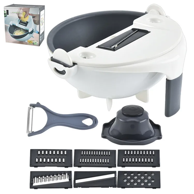 11 в 1 Многофункциональный нож для резки овощей бытовой картофельных чипсов Овощечистка редис Терка кухонный инструмент резак фруктов корзина аксессуары для ванной комнаты