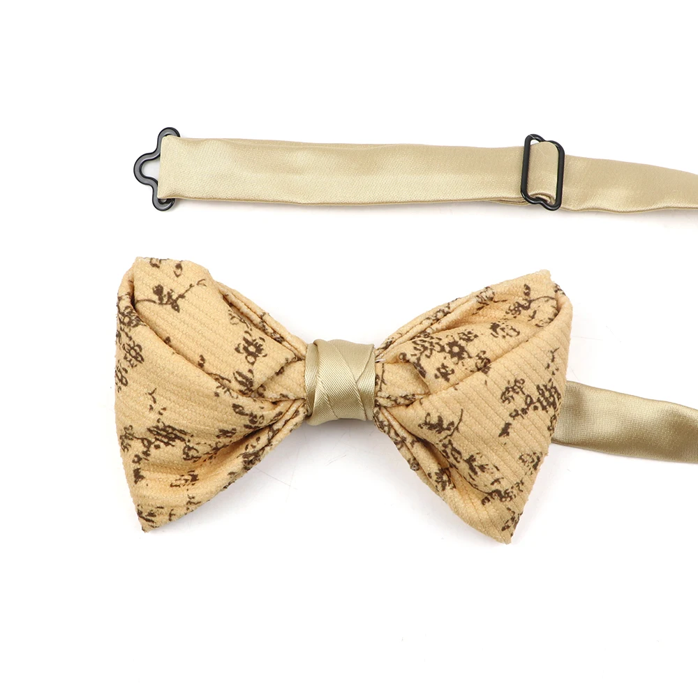 New Floral Flower Printed Brisk Soft Texture Bowtie Women&Men Dress Butterfly Adult Wedding bow tie Accessory Gift