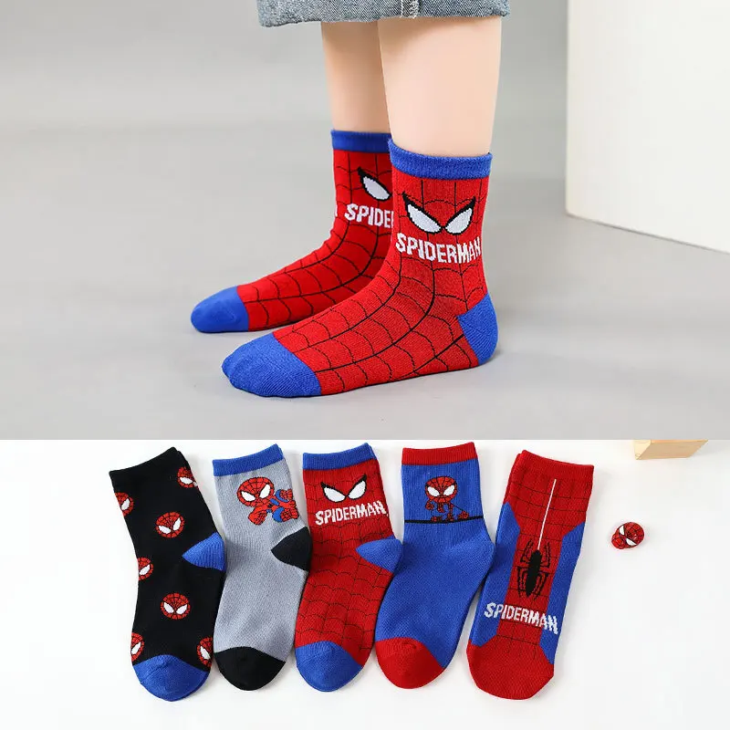 White Frill School Seamless Pack Kids Spiderman Boys Tutu Socks Supplier Long Kids School Socks Manufactured In China