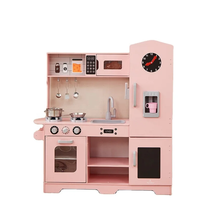 Kids Kitchen Set Unisex Wooden Toys for Children Garden Leisure Furniture,kitchen Toys Set Customized Sizewooden Kitchen Toys