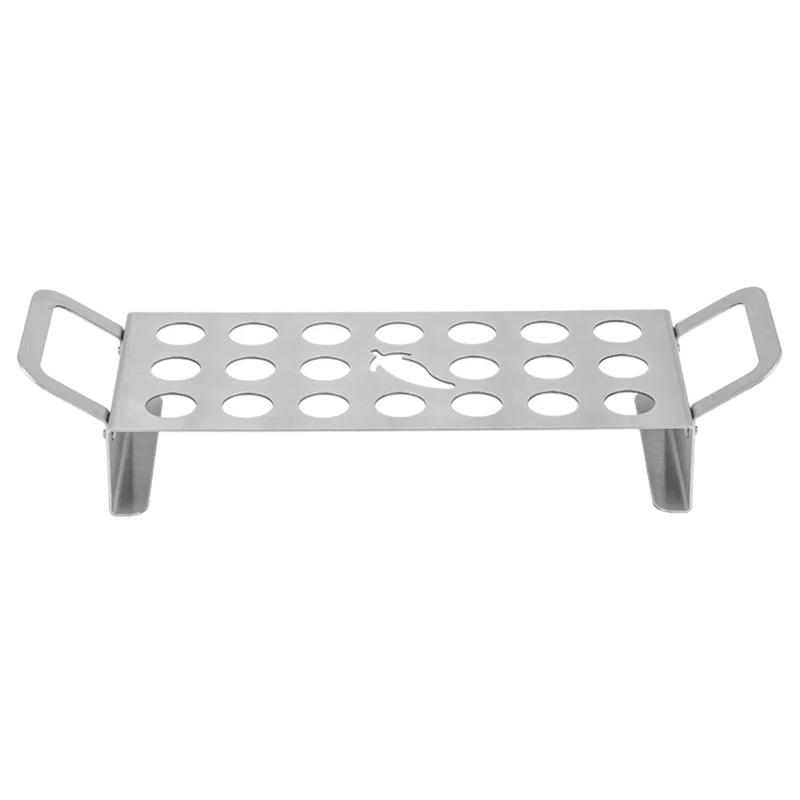Stainless steel BBQ chili rack jalapeno rack barbecue jalapeno roaster with  double handles outdoor grills