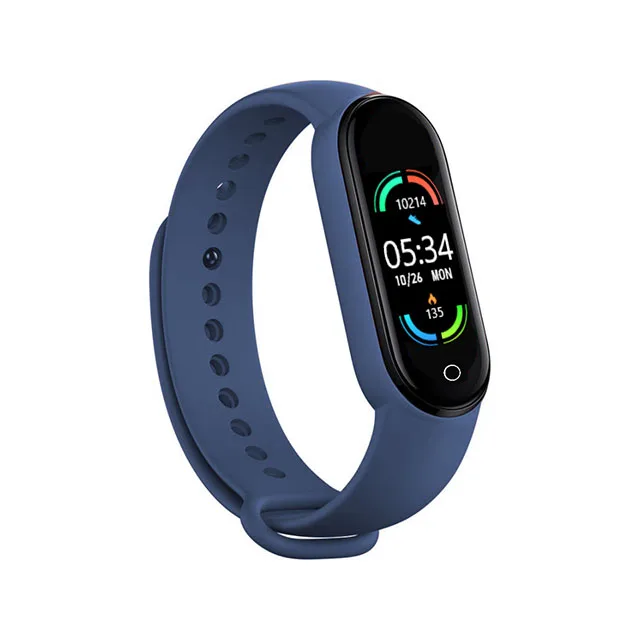 Лидер продаж Amazon, Смарт-часы M6 с монитором кровяного давления, часы Mi Band M6, водонепроницаемые носимые устройства, спортивные Смарт-часы M6