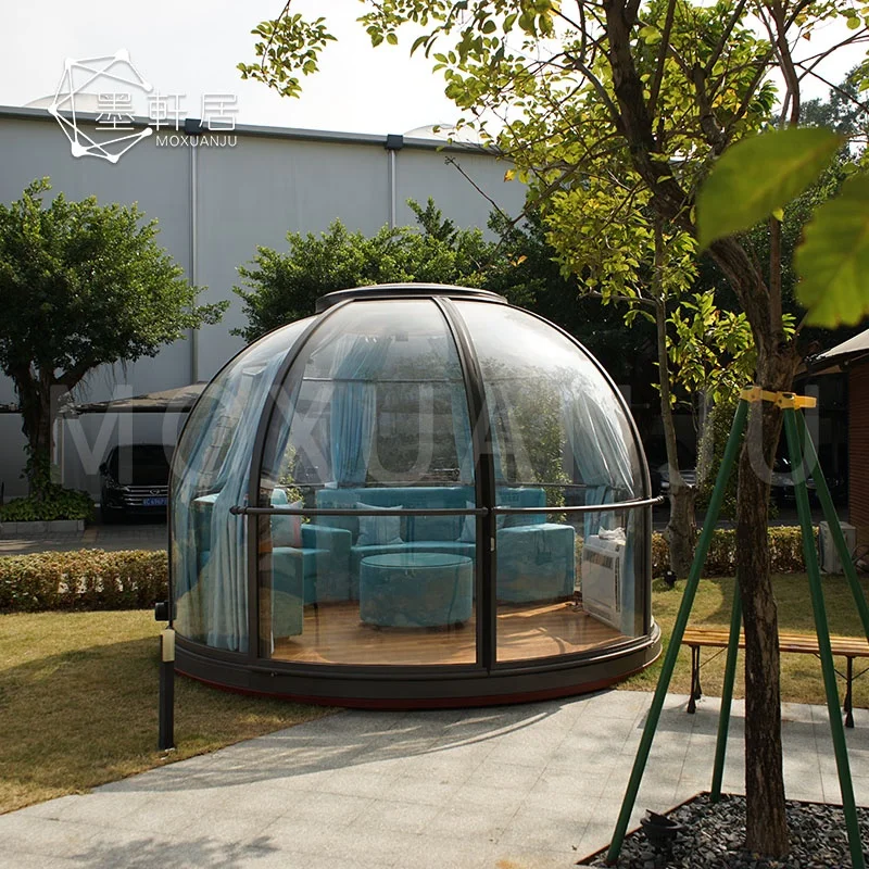 Transparent Waterproof Skylight PC Clear Geodesic Dome House Tent for Sale
