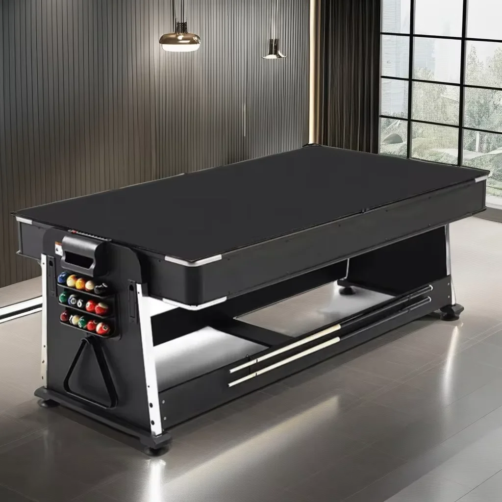 olan Multiple games 3.4 in 1 Rotary Air Hockey, snooker pool table, table tennis, adult Billiard Table with dining table
