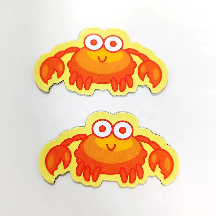 2024 home decor manufacturer custom rubber animal fridge magnet butterfly elephant duck turtle crab