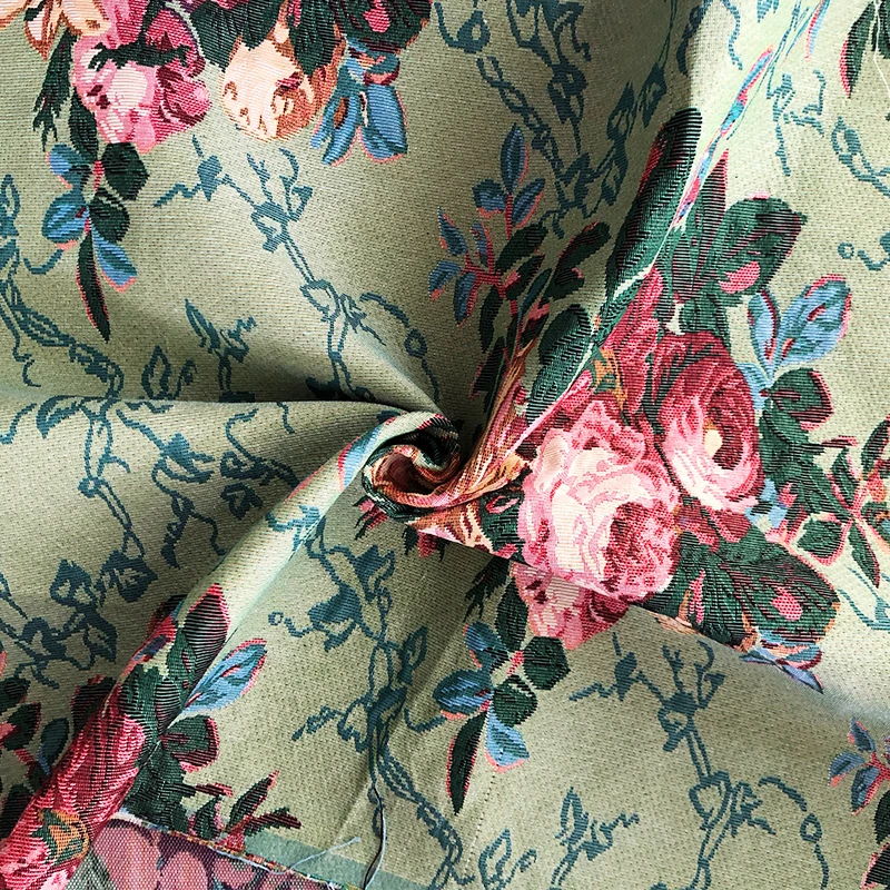 Wholesale cotton flower jacquard tapestry fabric manufacturer turkey