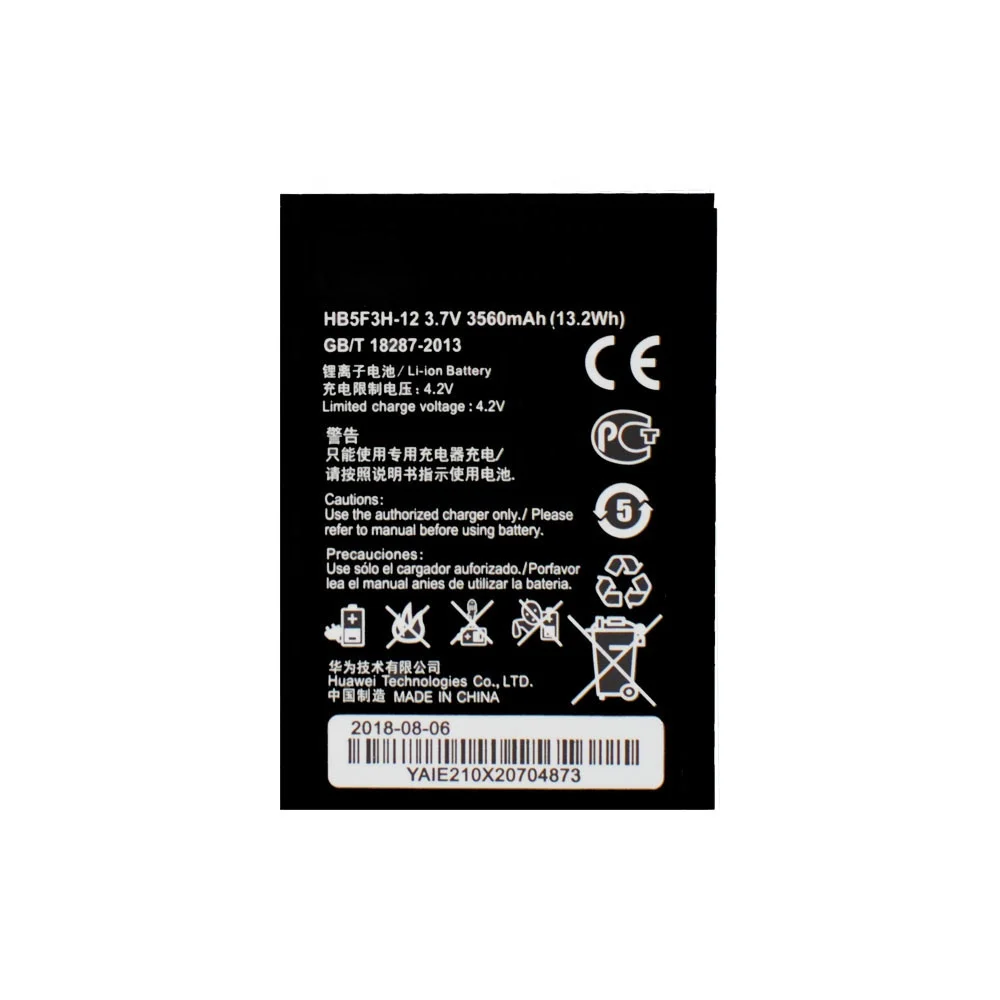 Аккумулятор HB5F3H для Wi-Fi маршрутизатора Huawei E5372T E5775 4G LTE FDD Cat 4 HB5F3H-12 литий-ионные аккумуляторы мобильного телефона 3560