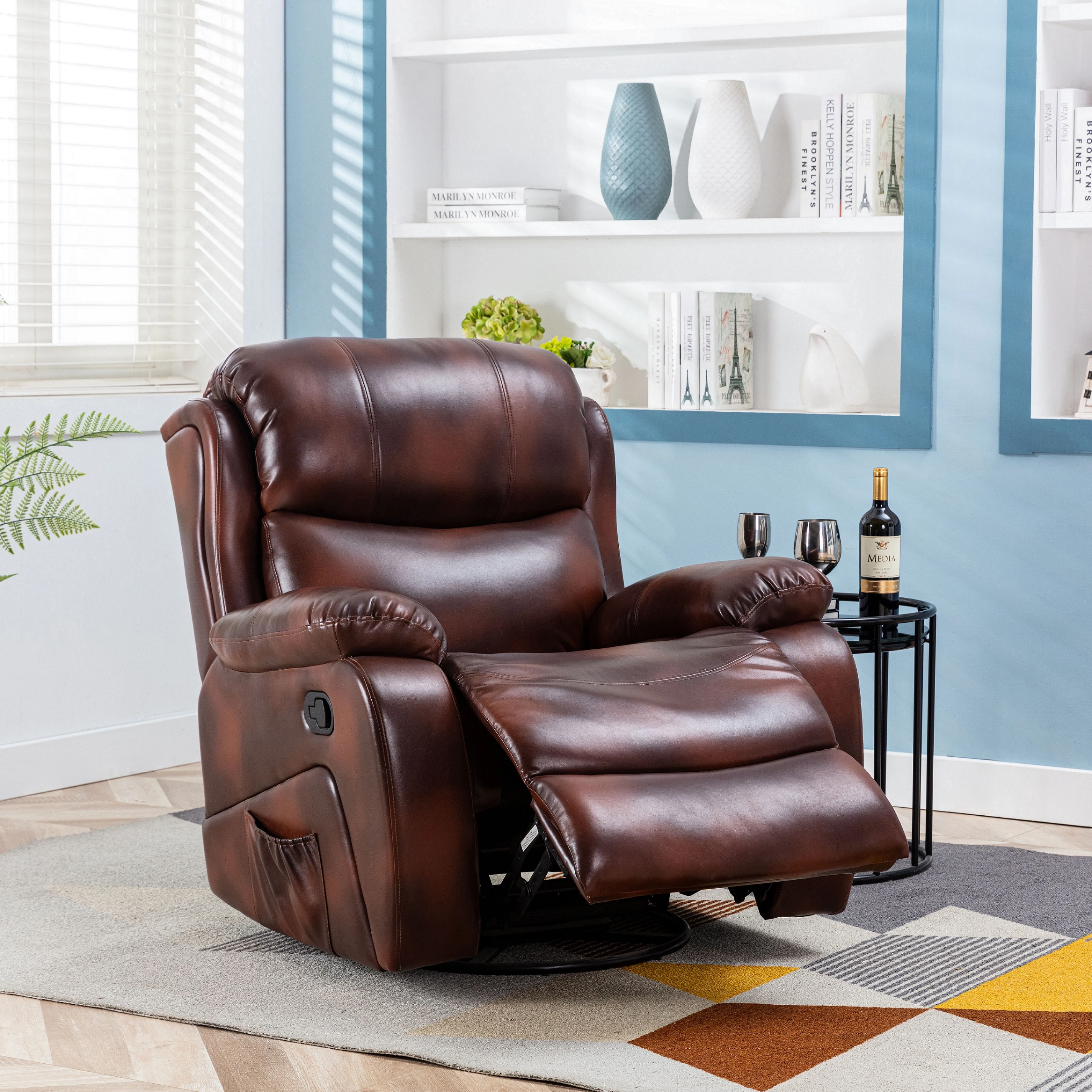 MEIMIN Genuine Leather Fabric/PU Lazy Boy Armchair Recliner zoy Sofa Manual Recliner Chair With Massage/Electric