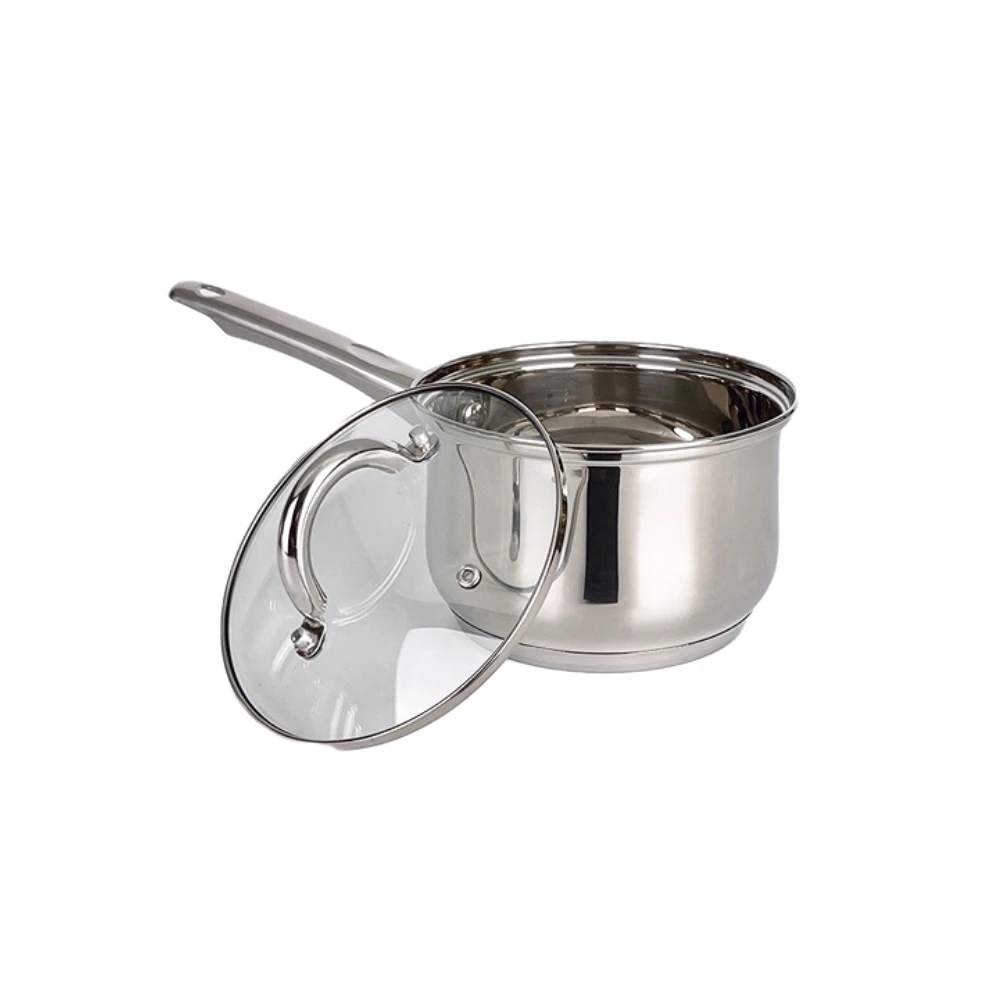 16cm Milk Pot With Lid Frying Pan Bottom Large Commercial Cooking Pots Factory Stainless Steel Soup & Stock Pots