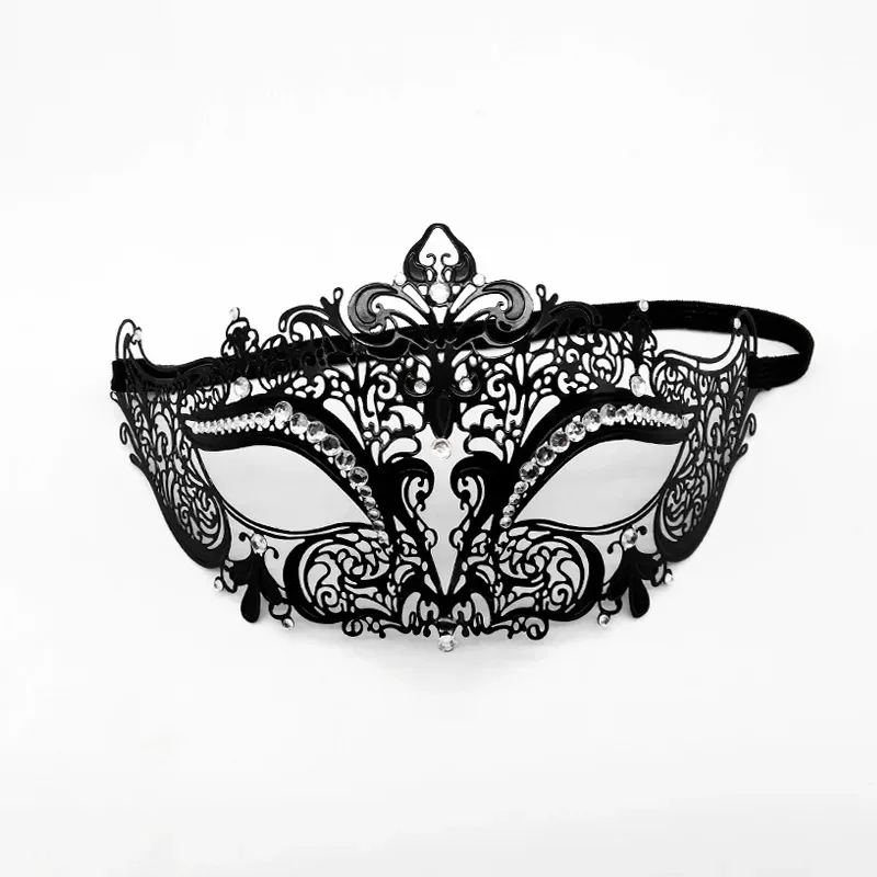 Women Men Masquerade Face Cover Set Sexy Fox Eye Masks Party Fancy Dress Cosplay Costume Metal Venetian Masquerade Masks