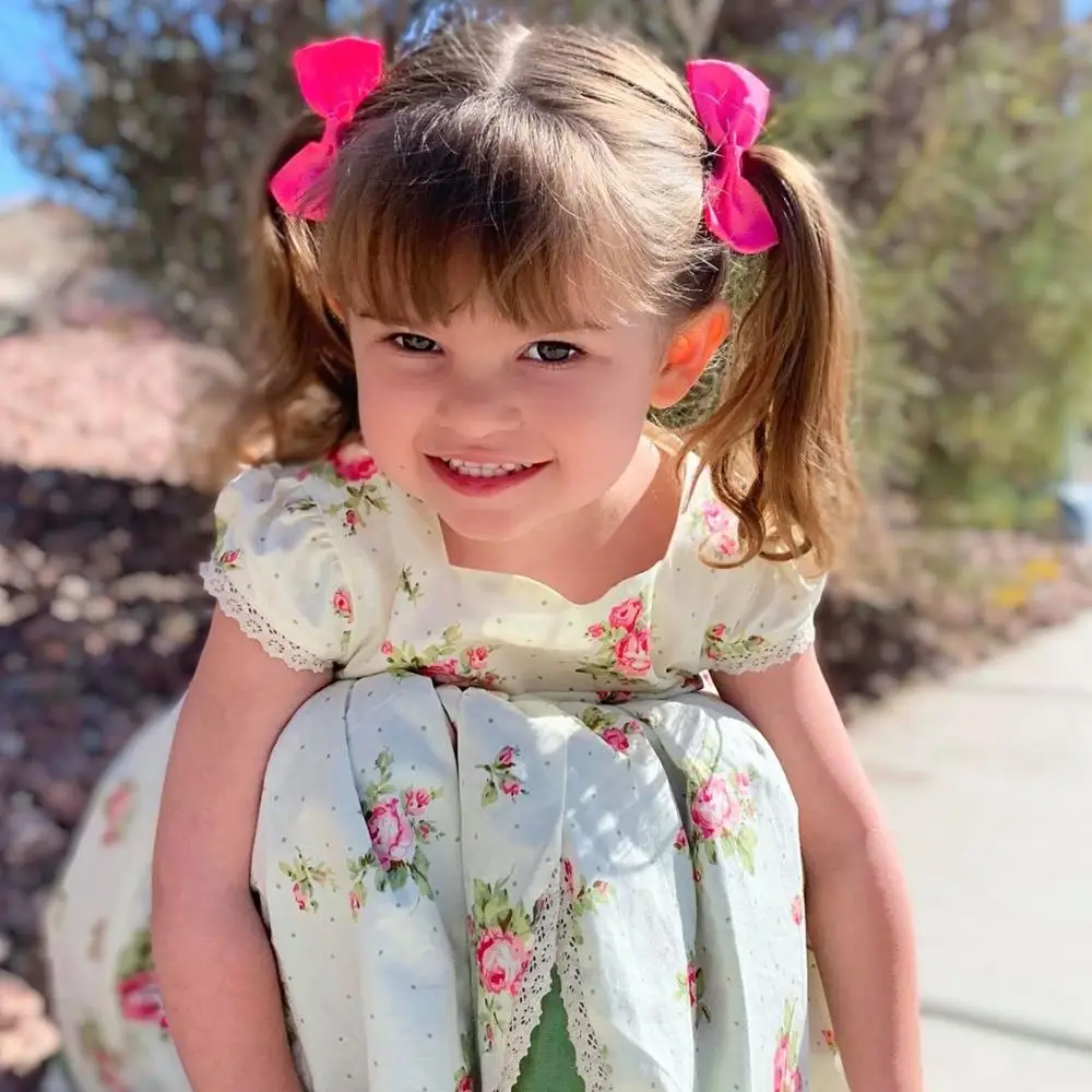 Jannybb Design Boutique  Green Linen Dress Autumn Floral Dress Two layers Dress