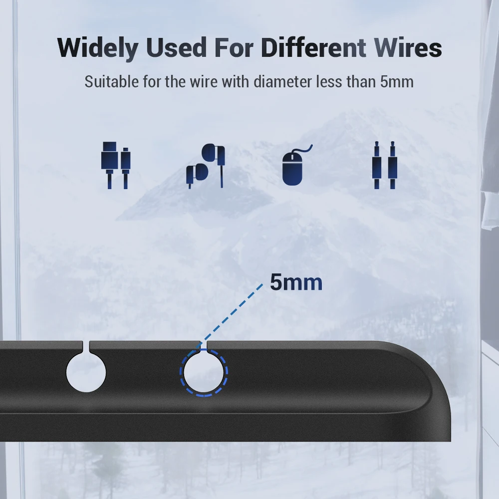  TOPK Пользовательский логотип силиконовый дорожный USB Магнитный Настольный Кабельный органайзер держатель для