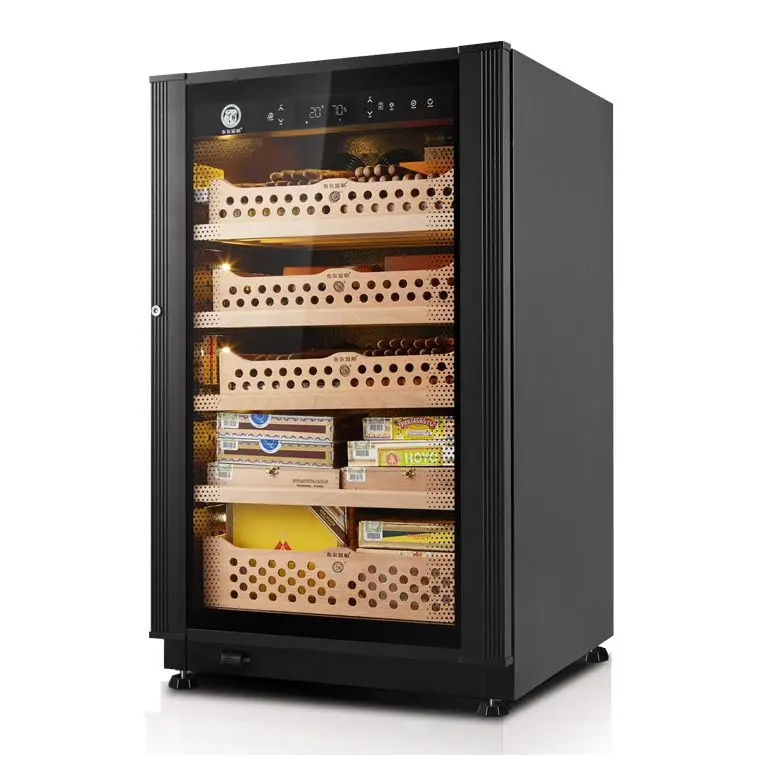
Factory made strictly checked compressor cooling cigar case electrical humidor cigar cooler 