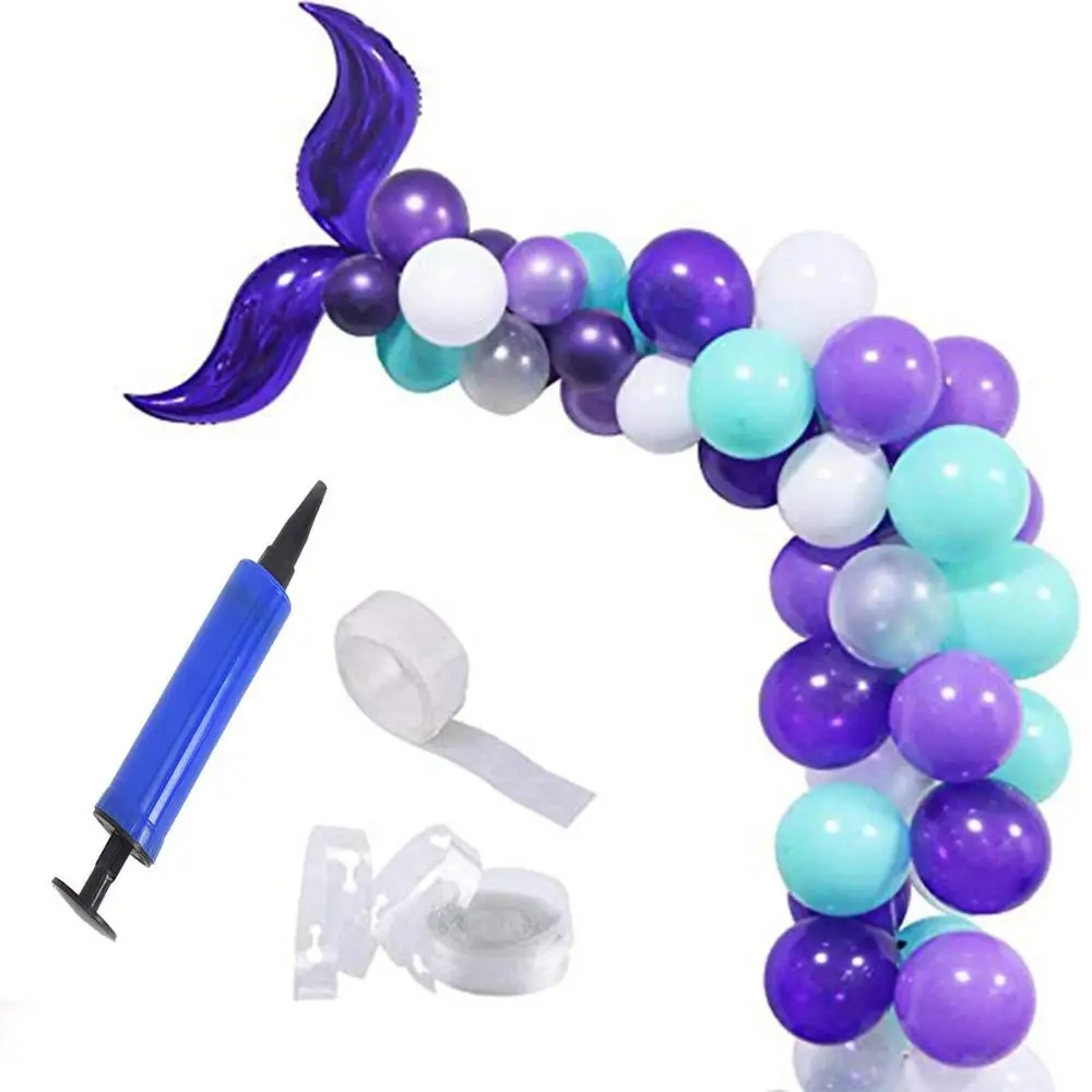  Hot Sale Mermaid Theme Party Decoration Balloon Arch Stand Kit Mermaid Balloon