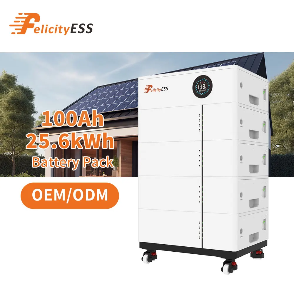 FelicityESS 25.6kWh Stackable Lithium Ion Battery for Comprehensive Solar Energy Storage and Backup Power Solutions
