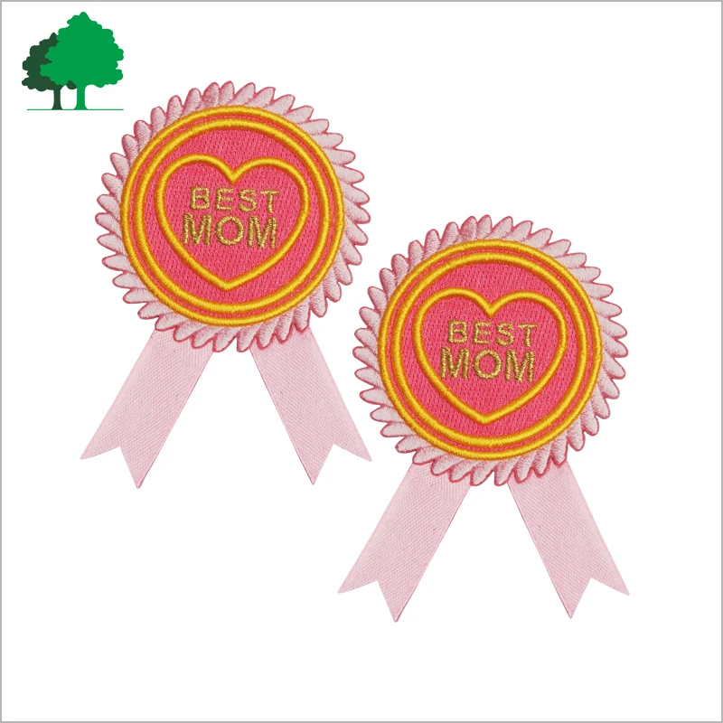 Direct factory sale OEM high quality embroidery patch  cheaper 3D love the medal