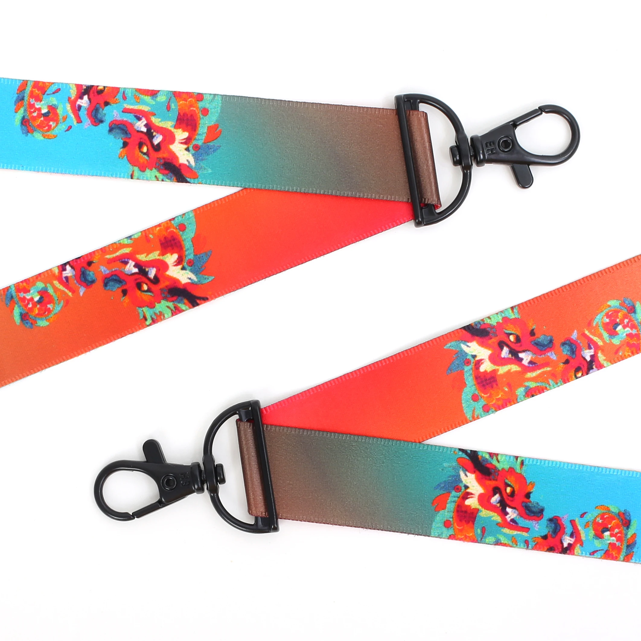Factory Professional Printing EHUA Ergonomics Lanyard Custom Logo Sublimation Crossbody Seamless Lanyard For Mobile Phone
