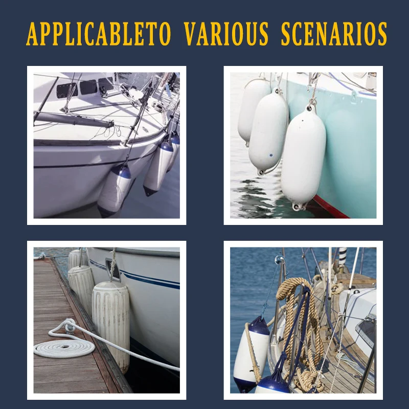 White solid braided polypropylene fender line,diameter 6 mm boat accessory rowing boat,kayak,barge,dugout