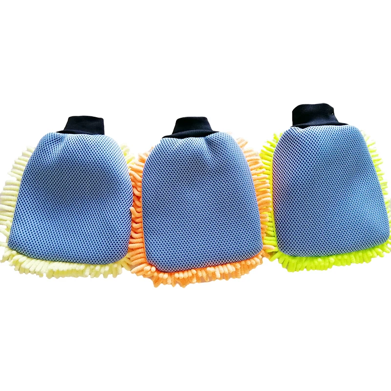 Wholesale Microfiber Car Wash Mitt with Mesh
